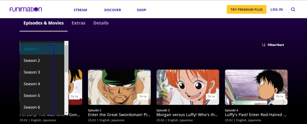 Is One Piece on Funimation