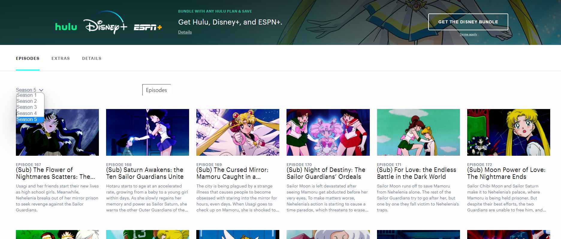 Watch Sailor Moon on Hulu