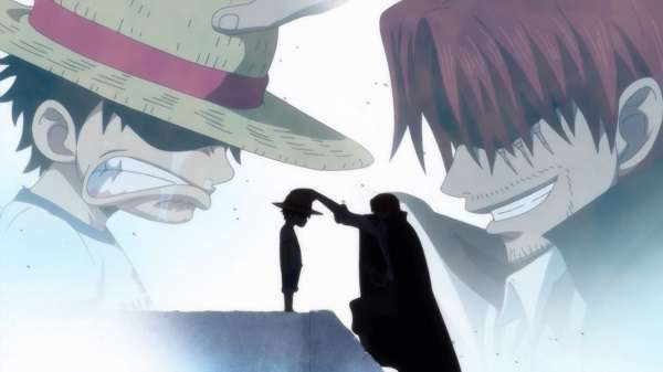 Luffy vs. Shanks in One Piece