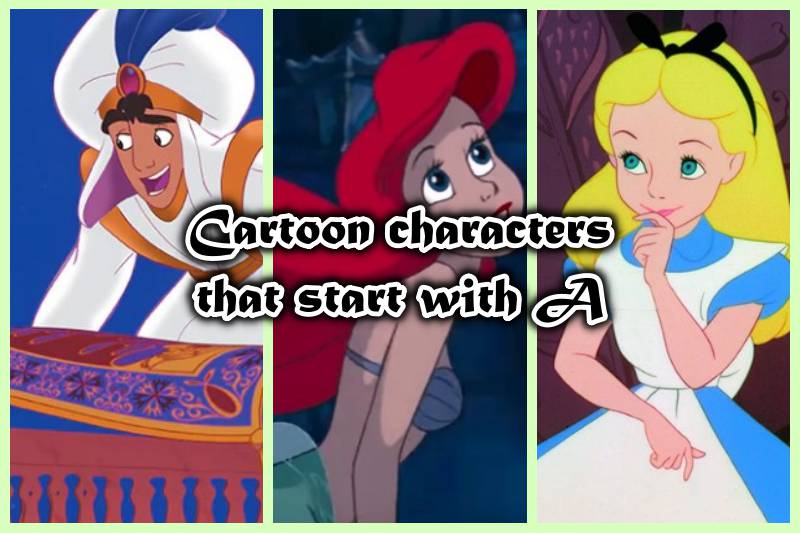 Cartoon characters that start with A